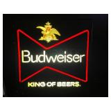 Budweiser bowtie, plastic light up logo