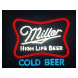 Miller High Life logo, plastic light up