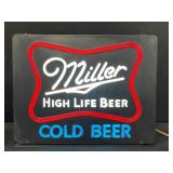 Miller High Life logo, plastic light up