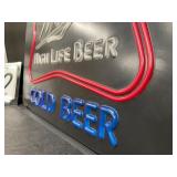 Miller High Life logo, plastic light up
