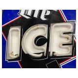 Lite Ice, very small neon sign