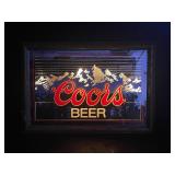 Coors Beer back lit mirror