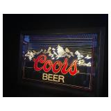 Coors Beer back lit mirror