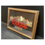 Coors Beer back lit mirror
