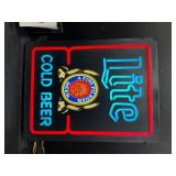 Miller Lite Cold Beer, light up sign