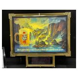 Old Style "Waterfall", light up with clock