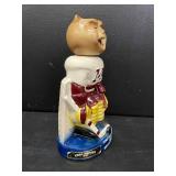 MN Gophers hockey goalie decanter, Ezra Brooks