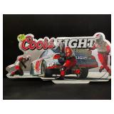 Coors Light #40 NASCAR tin tacker, NOS