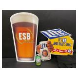 Red Hook ESB and Miller Lite tin tackers, Lot of 2, NOS