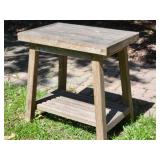 Smith and Hawken Teak Side Table, B
