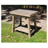 Smith and Hawken Teak Side Table, B