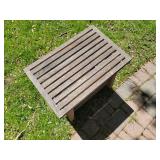 Smith and Hawken Teak Side Table, B