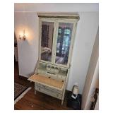 Lillian August Mirrored Cabinet Panel Empire Secretary Desk