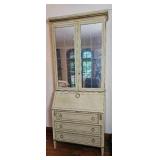 Lillian August Mirrored Cabinet Panel Empire Secretary Desk