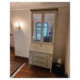 Lillian August Mirrored Cabinet Panel Empire Secretary Desk