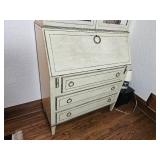 Lillian August Mirrored Cabinet Panel Empire Secretary Desk