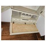 Lillian August Mirrored Cabinet Panel Empire Secretary Desk