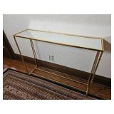 Gorgeous Mirrored Gold Gilt Nesting Console Tables