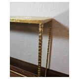 Gorgeous Mirrored Gold Gilt Nesting Console Tables