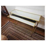 Gorgeous Mirrored Gold Gilt Nesting Console Tables