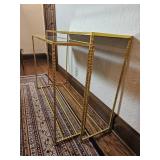Gorgeous Mirrored Gold Gilt Nesting Console Tables