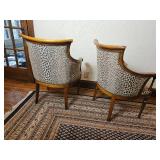 Old Hickory Matilda Leopard Print Empire Accent Chairs