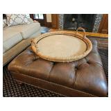 Large Round Basket Tray ~ 30"