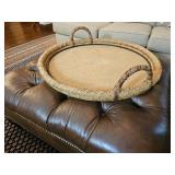 Large Round Basket Tray ~ 30"