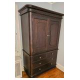 American Contemporary Mahogany Wardrobe Cabinet