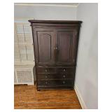 American Contemporary Mahogany Wardrobe Cabinet