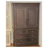 American Contemporary Mahogany Wardrobe Cabinet
