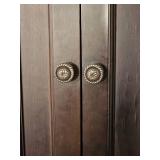 American Contemporary Mahogany Wardrobe Cabinet