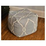 Contemporary Square Pouf Footrest