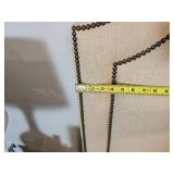 Charles P Rodger’s Taupe Upholstered King Bedframe with Tack Edgework