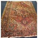 Beautiful Distressed Persian Heritz Area Rug ~ 146 x 108