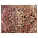 Beautiful Distressed Persian Heritz Area Rug ~ 146 x 108