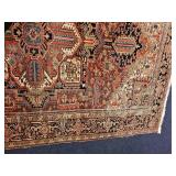 Beautiful Distressed Persian Heritz Area Rug ~ 146 x 108