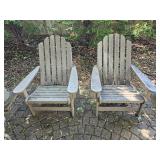 All-Weather Polywood Resin Adirondack Chairs, B ~ pair