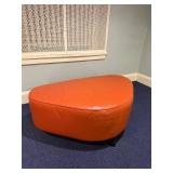 Venus Cayenne Leather Wedge Ottoman