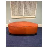 Venus Cayenne Leather Wedge Ottoman