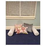 Orange & Blue Décor Throw Pillows