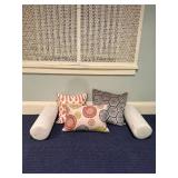 Orange & Blue Décor Throw Pillows