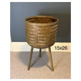 Standing Basket Hamper Planter
