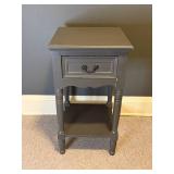 Sweet Single Drawer Grey Side Table
