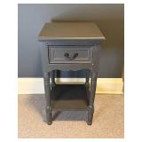 Sweet Single Drawer Grey Side Table
