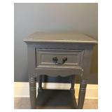 Sweet Single Drawer Grey Side Table