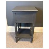 Sweet Single Drawer Grey Side Table