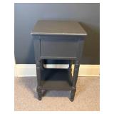 Sweet Single Drawer Grey Side Table