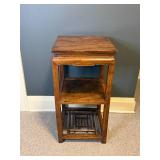 Antique Oriental Lacquer Finnish Side Table