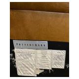 Pottery Barn Distressed Tufted Leather Full Headboard & Frame